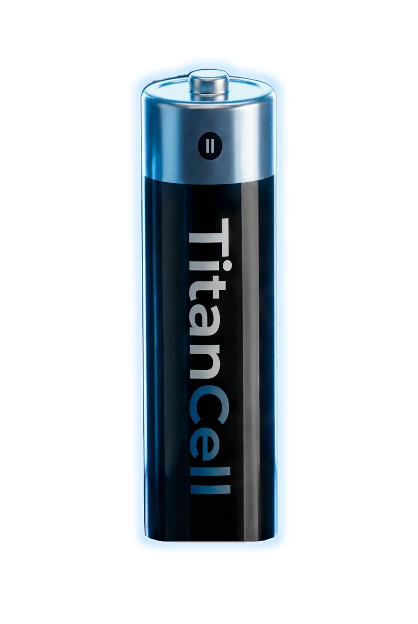 TitanCell Ultra Alkaline AA battery