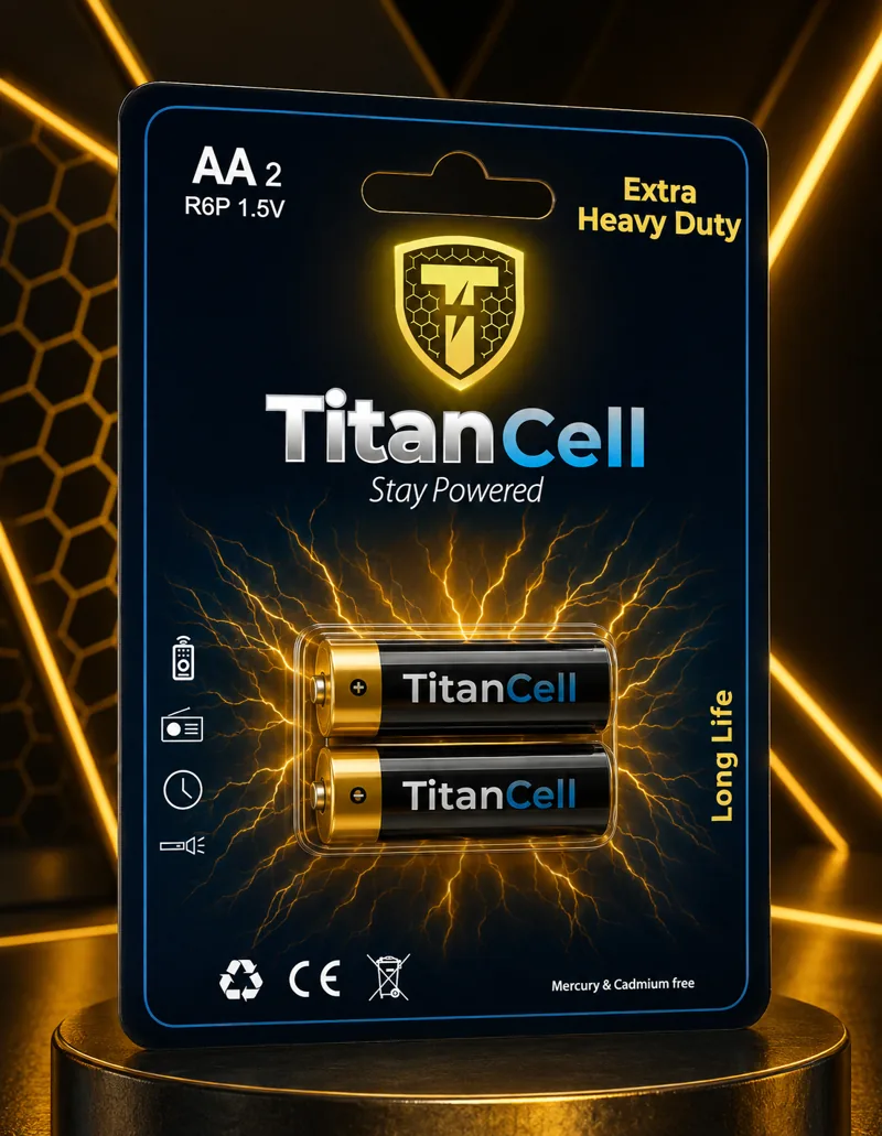 TitanCell Extra Heavy Duty AA 2-pack