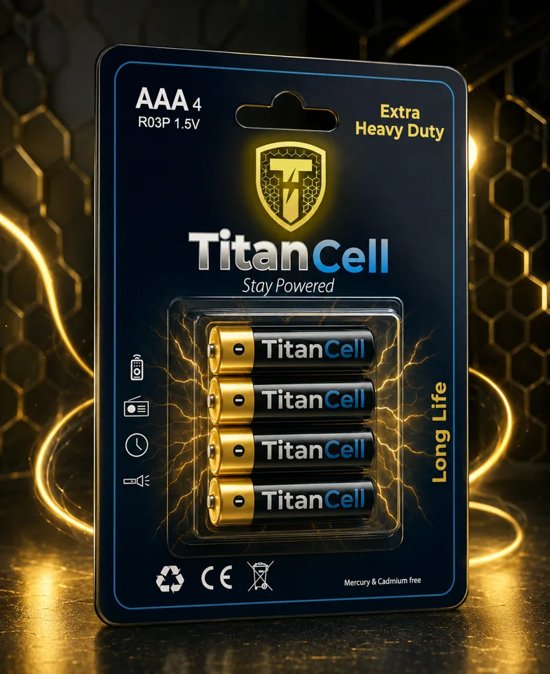 TitanCell Extra Heavy Duty AAA 4-pack