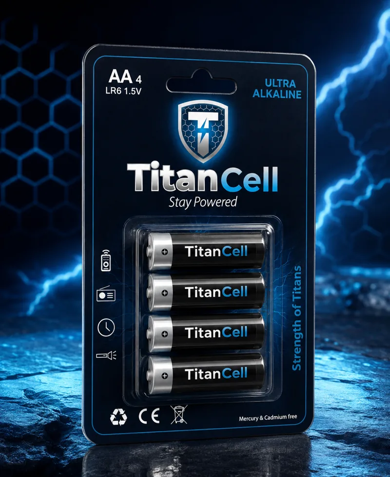 TitanCell Ultra Alkaline AA 4-pack