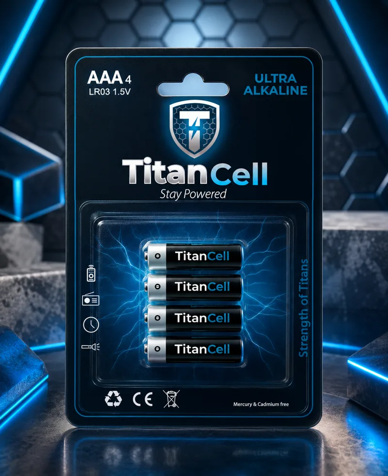 TitanCell Ultra Alkaline AAA 4-pack